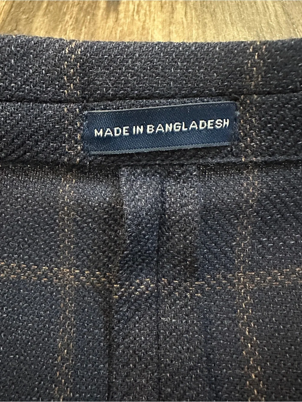 Stafford 60% Wool 40% Cotton Classic Fit Sport Coat Blazer Men’s 48 L Navy